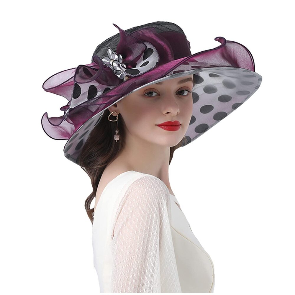 9949 Women’s Organza Church Kentucky Derby Tea Party Wedding Fascinator Hat